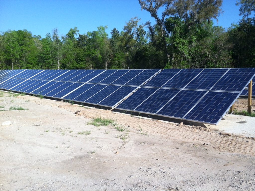 Solar Panels at Consolidated Utilities's Larchmont Treatment Plant