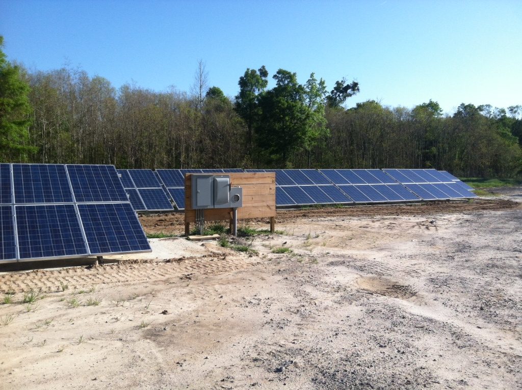 Solar Panels at Consolidated Utilities's Larchmont Treatment Plant